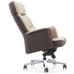 Kožna fotelja B 868 – premium fotelja od prirodne kože u elegantnoj bež boji - Slika 4