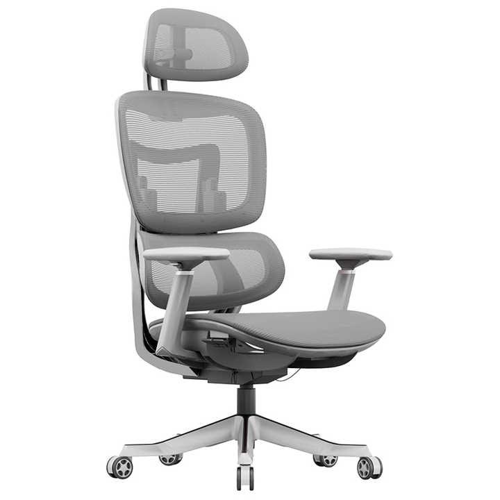 Ergonomska radna stolica Ergo-01 MASH SIVA – premium ergonomija i inteligentna podrška za maksimalnu udobnost tokom rada