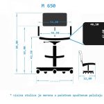 Laboratorijska (industrijska) stolica B 650 CP – profesionalna ergonomska stolica za laboratorije i industrijske radne prostore - Slika 2